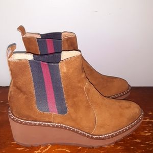 CECILIA New York Gemma Suede Leather Ankle Boots 8.5